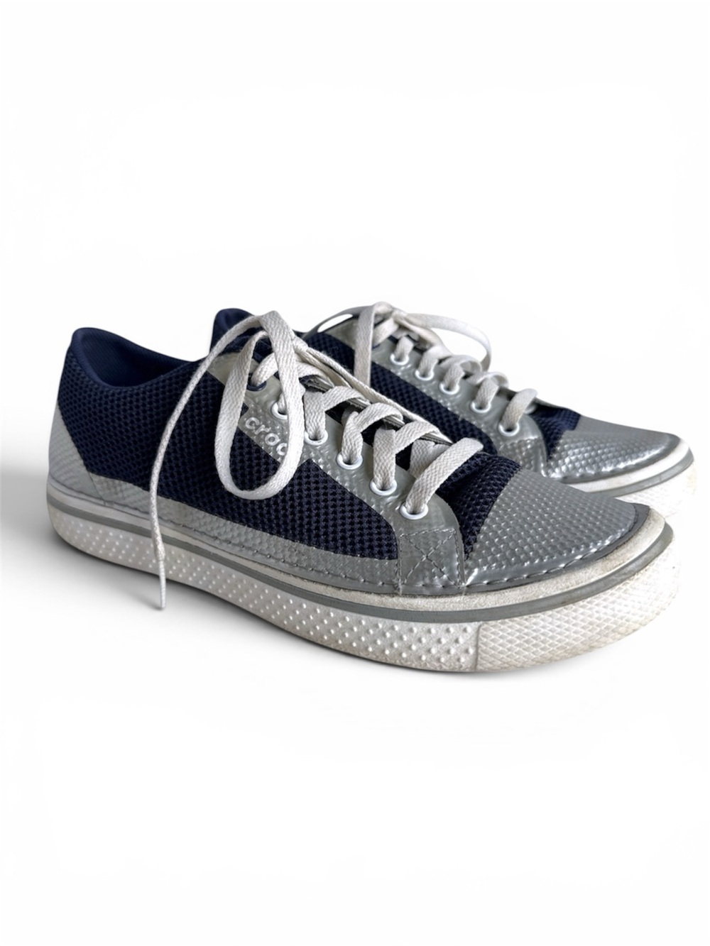 Crocs Sneakers Navy and Silver Size 9